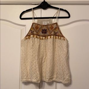 Babydoll embellished tank